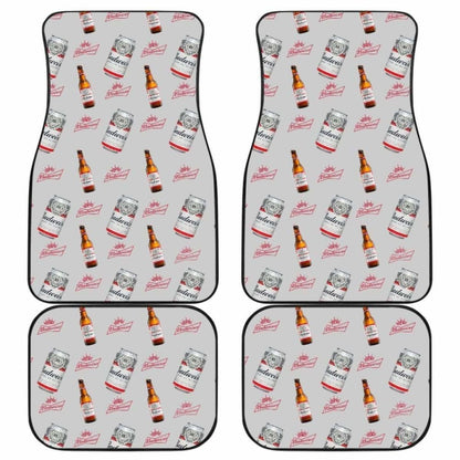 Budweiser Car Floor Mats Beer Lover Gift Idea 195016 - YourCarButBetter