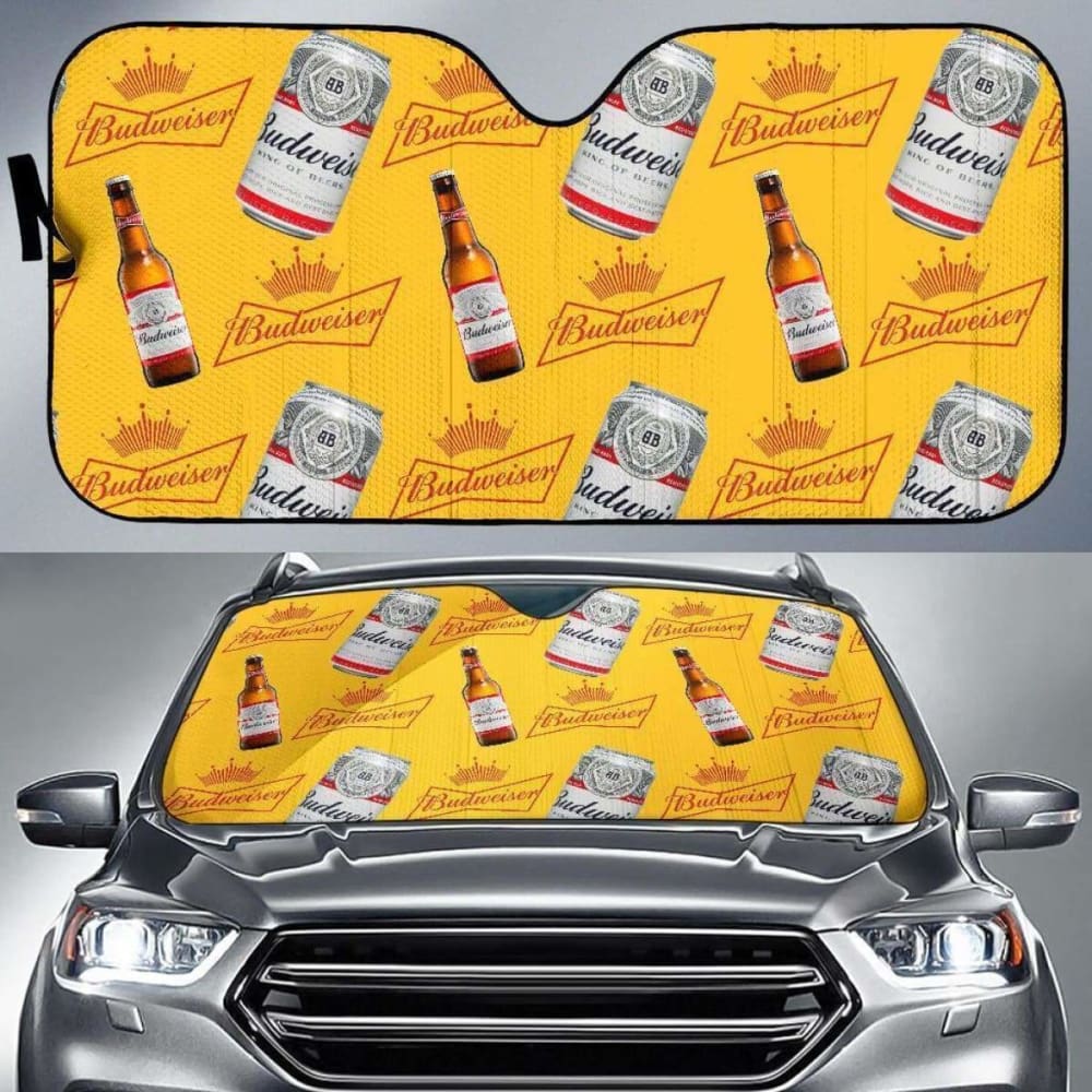 Budweiser Car Sun Shade Auto Sun Visor For Beer Lover 102507 - YourCarButBetter