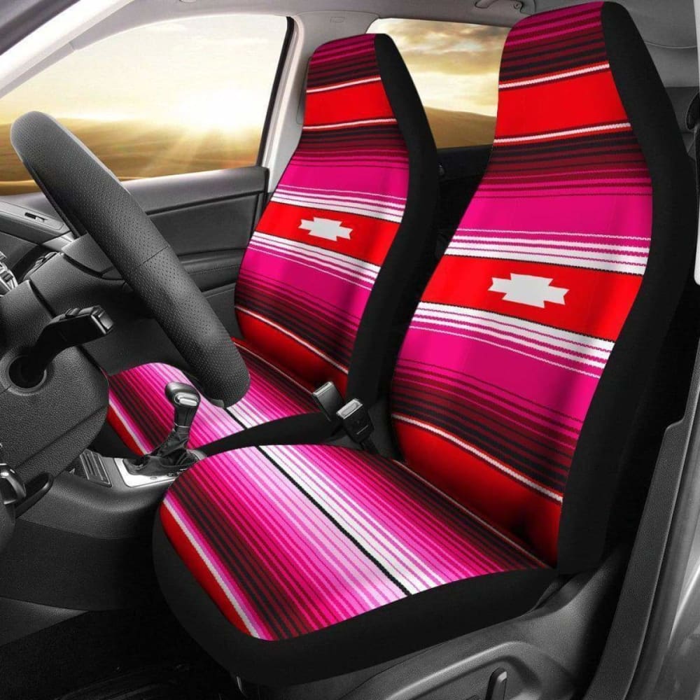 Burgundy Aztec Design Seat Covers 110424 - YourCarButBetter