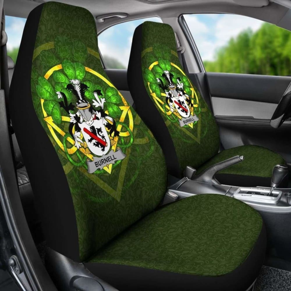 Burnell Ireland Car Seat Cover Celtic Shamrock (Set Of Two) 154230 - YourCarButBetter