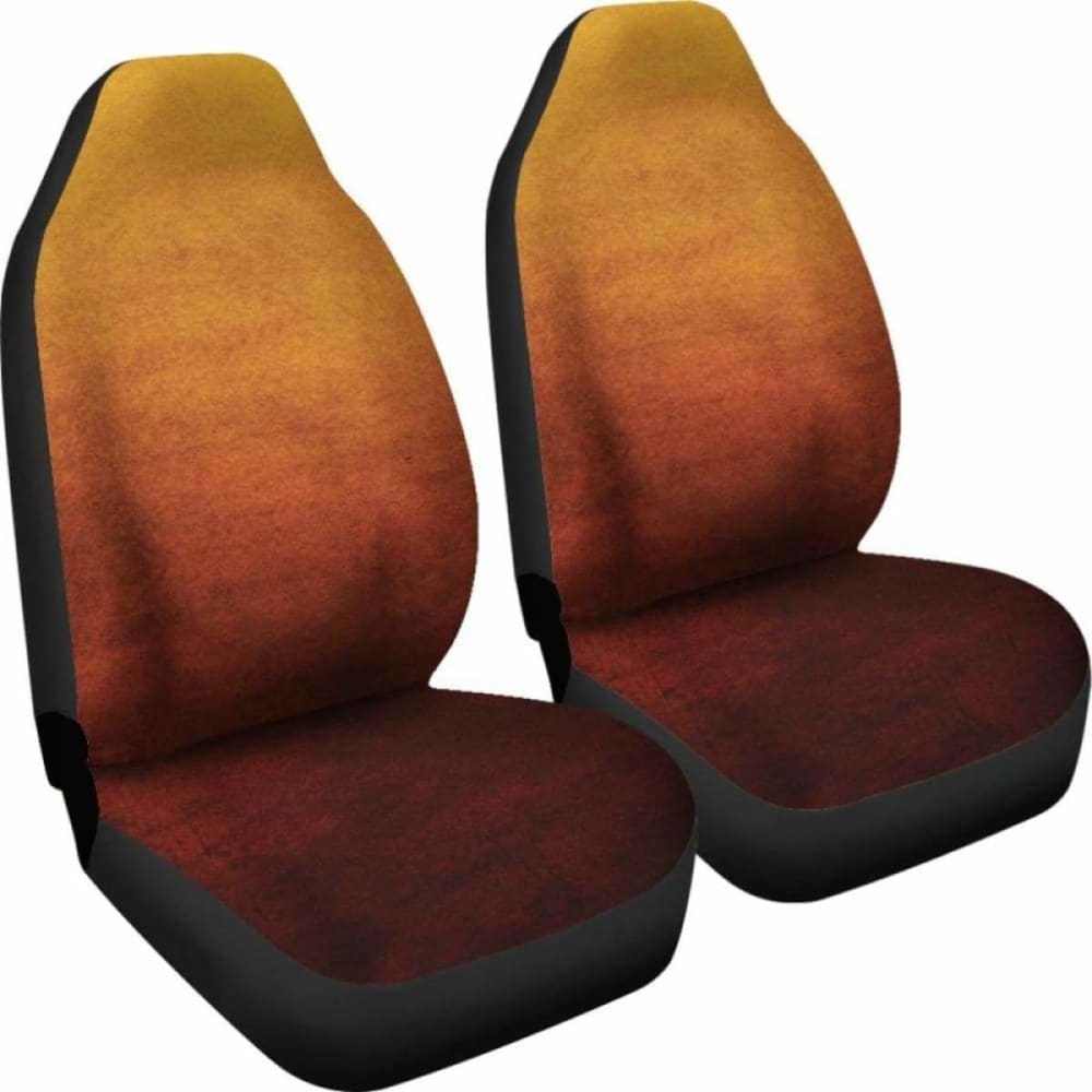 Burnt Orange Ombre Watercolor Car Seat Covers 174914 - YourCarButBetter
