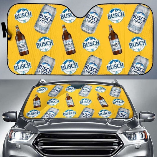 Busch Light Car Sun Shade Auto Sun Visor For Beer Lover 102507 - YourCarButBetter