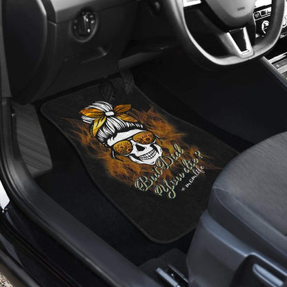 But Did You Die Mom Life Skull Bandana Sunflower Lovers Car Floor Mats 6 211503 - YourCarButBetter