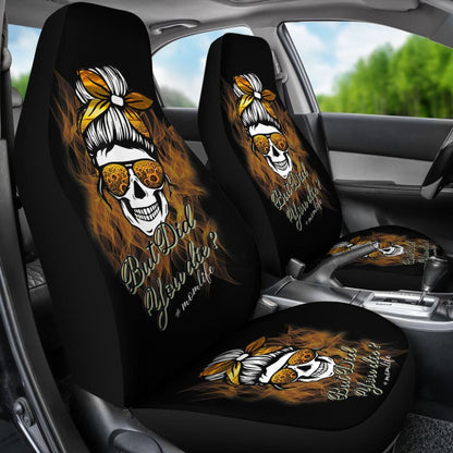 But Did You Die Mom Life Skull Bandana Sunflower Lovers Car Seat Covers 6 211503 - YourCarButBetter
