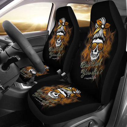 But Did You Die Mom Life Skull Bandana Sunflower Lovers Car Seat Covers 6 211503 - YourCarButBetter
