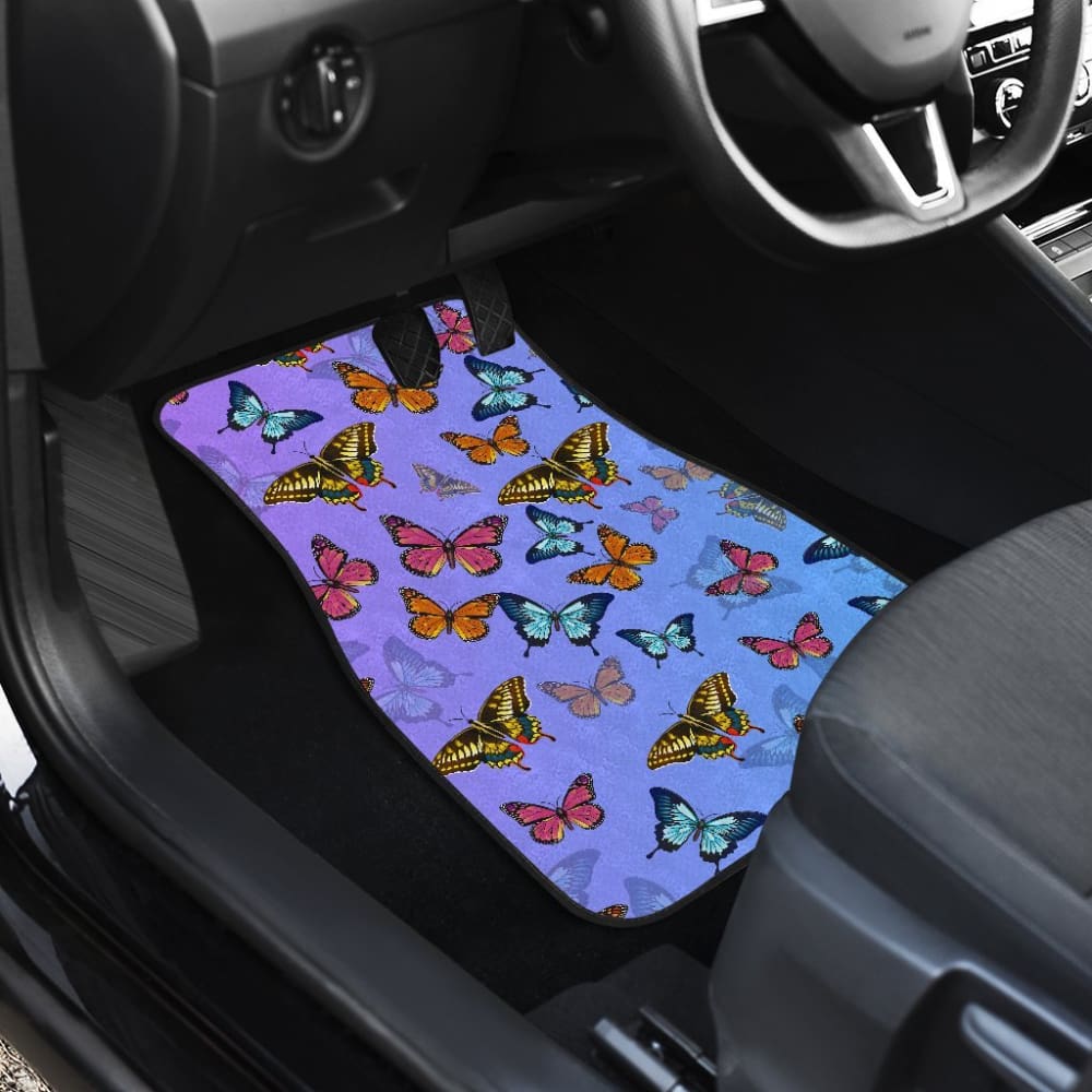 Butterfly Front And Back Car Mats 184610 - YourCarButBetter