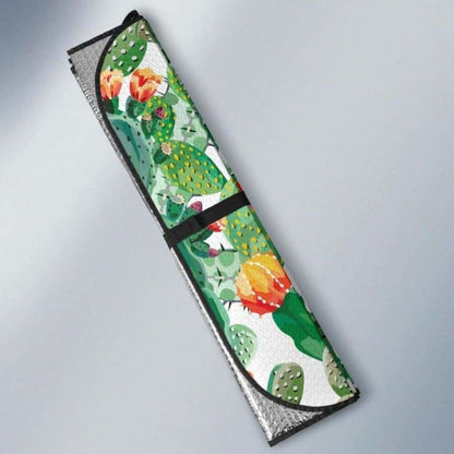 Cactus Design Pattern Copy Car Auto Sun Shades 085424 - YourCarButBetter