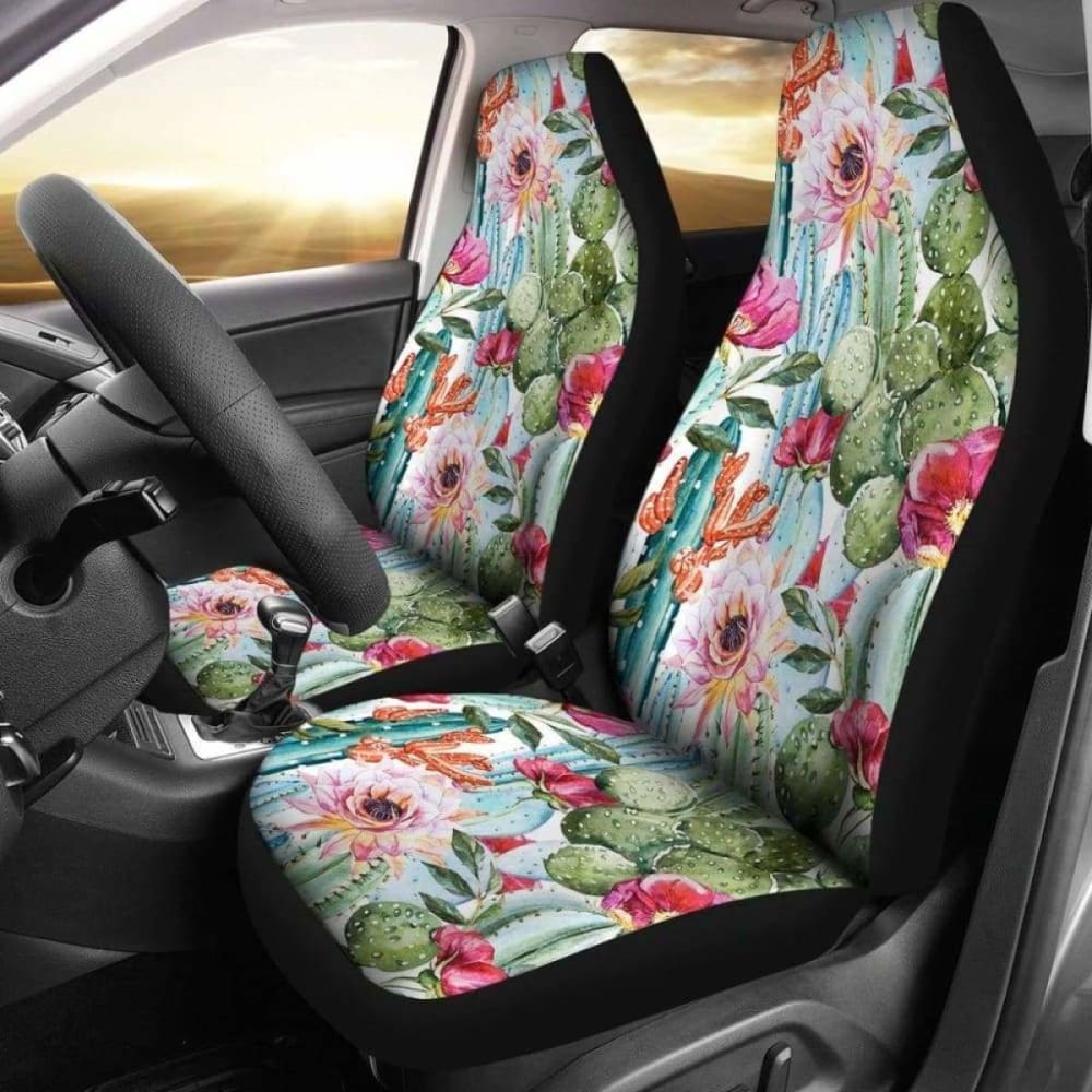 Cactus Flowers Car Seat Covers | Give Your Car A Makeover! 102802 - YourCarButBetter
