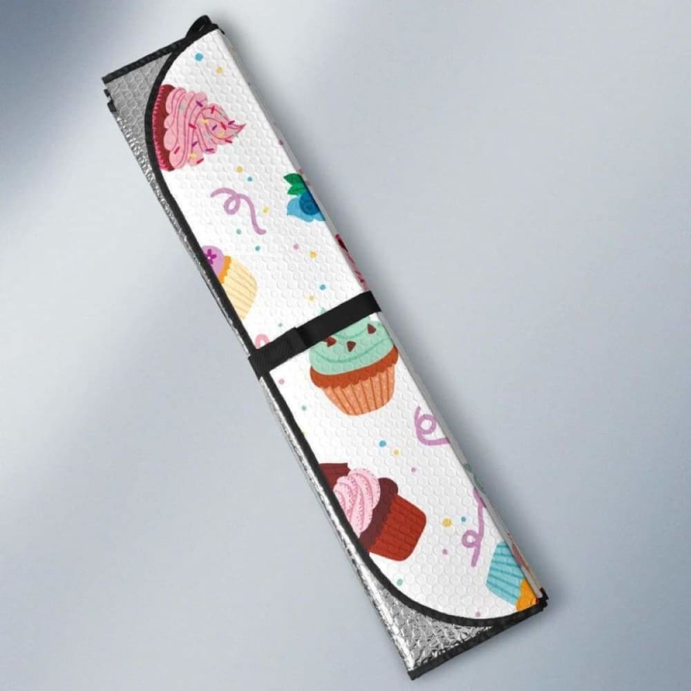 Cake Cupcake Design Pattern Car Auto Sun Shades 460402 - YourCarButBetter