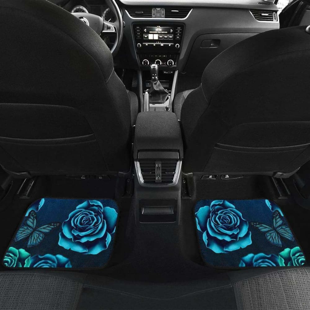 Calavera Girl - Blue - Front and Back Car Floor Mats 101807