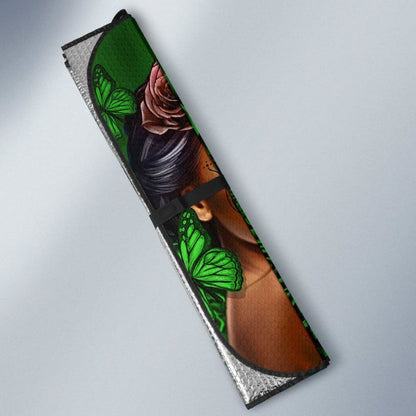 Calavera Girl - Green - Auto Sun Shade 182102 - YourCarButBetter
