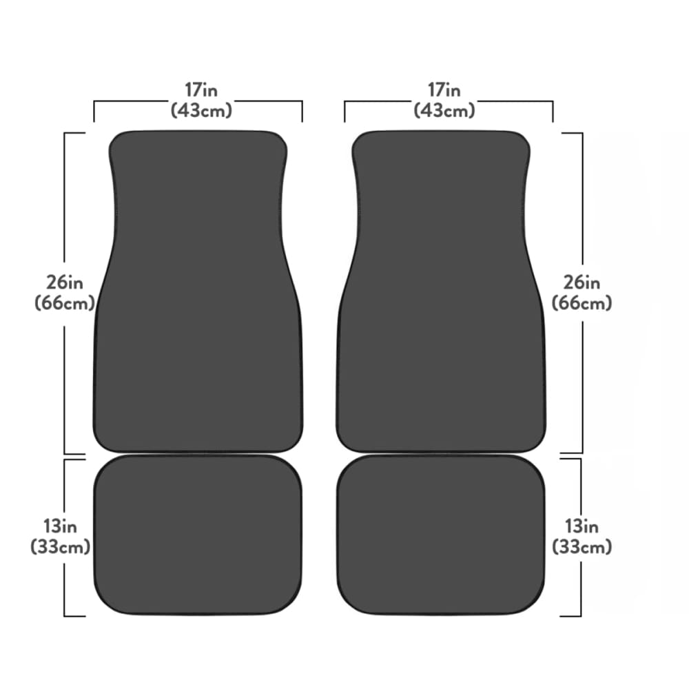 Calavera Girl - Red - Front and Back Car Floor Mats 101807