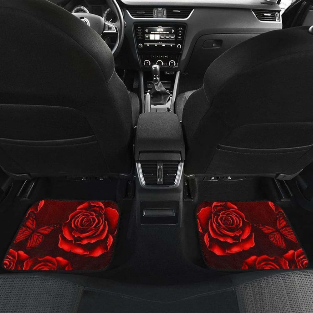 Calavera Girl - Red - Front and Back Car Floor Mats 101807