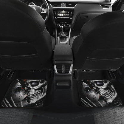 Calavera Sugar Skull King And Queen Kissing Car Floor Mats 210301 - YourCarButBetter