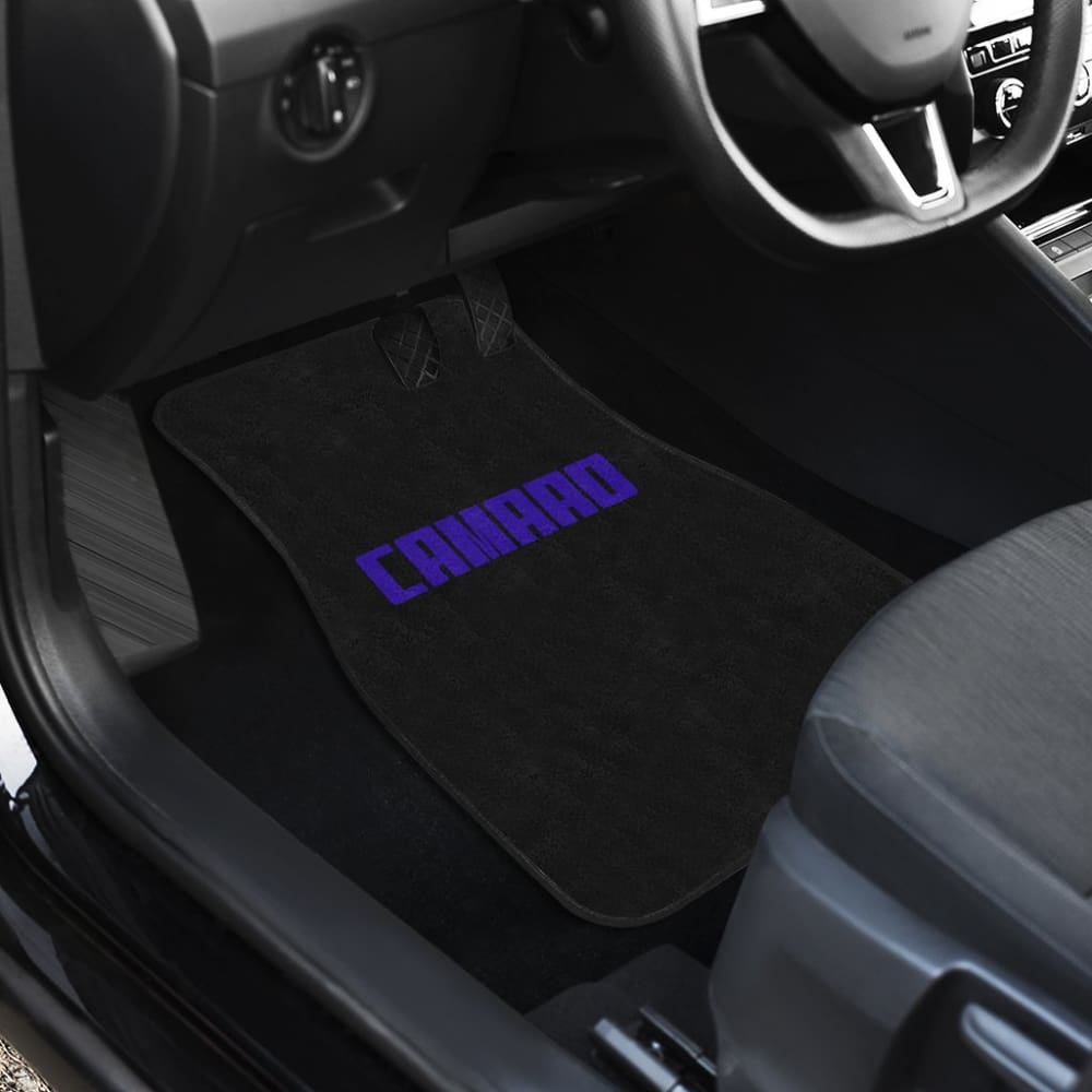 Camaro Blue Letter Floor Mats 210402 - YourCarButBetter