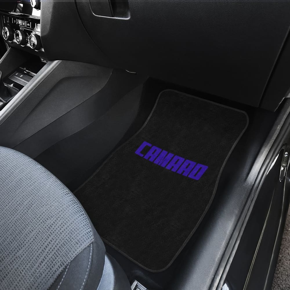 Camaro Blue Letter Floor Mats 210402 - YourCarButBetter