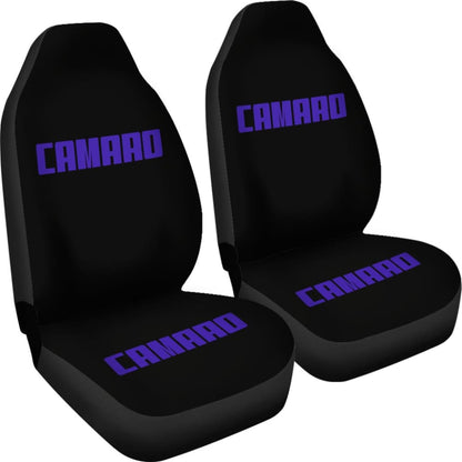Camaro Blue Letter Seat Covers 210402 - YourCarButBetter
