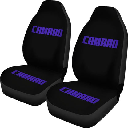 Camaro Blue Letter Seat Covers 210402 - YourCarButBetter