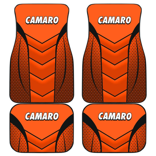 Camaro Hugger Orange Car Floor Mats 210901 - YourCarButBetter