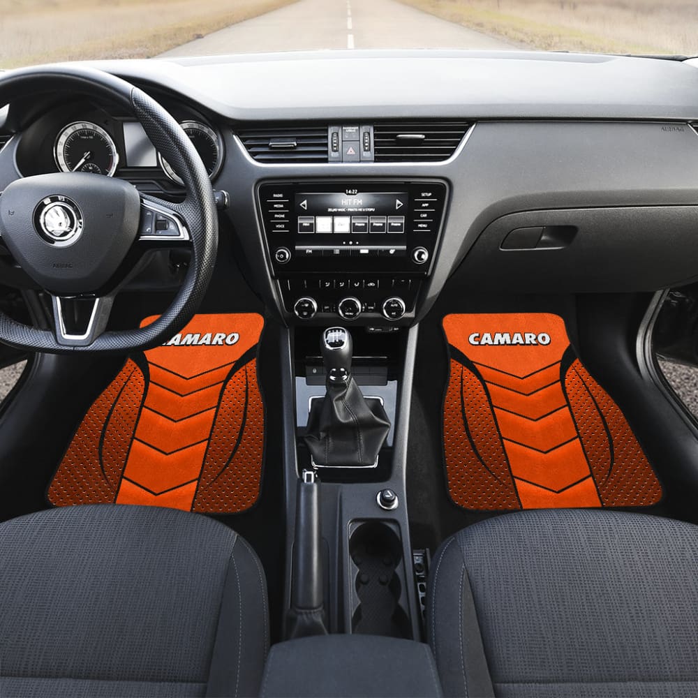 Camaro Hugger Orange Car Floor Mats 210901 - YourCarButBetter
