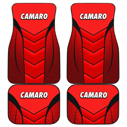 Camaro Red Car Floor Mats 210901 - YourCarButBetter