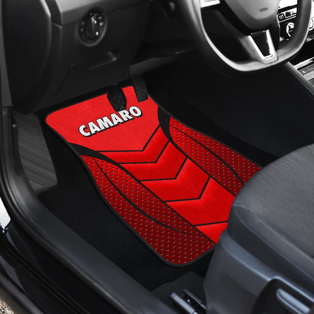 Camaro Red Car Floor Mats 210901 - YourCarButBetter