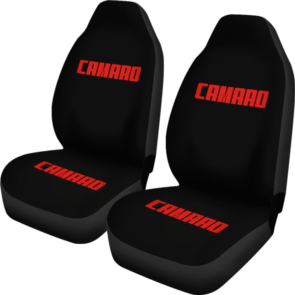 Camaro Red Letter Seat Covers 210802