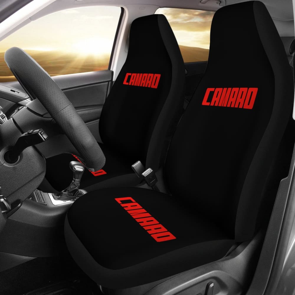Camaro Red Letter Seat Covers 210802