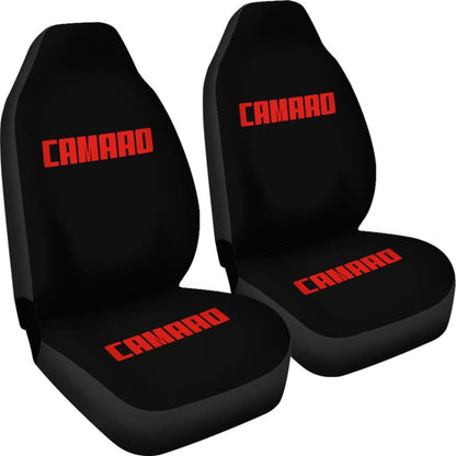 Camaro Red Letter Seat Covers 210802