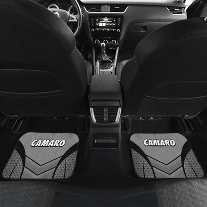 Camaro Silver Car Floor Mats 210901 - YourCarButBetter
