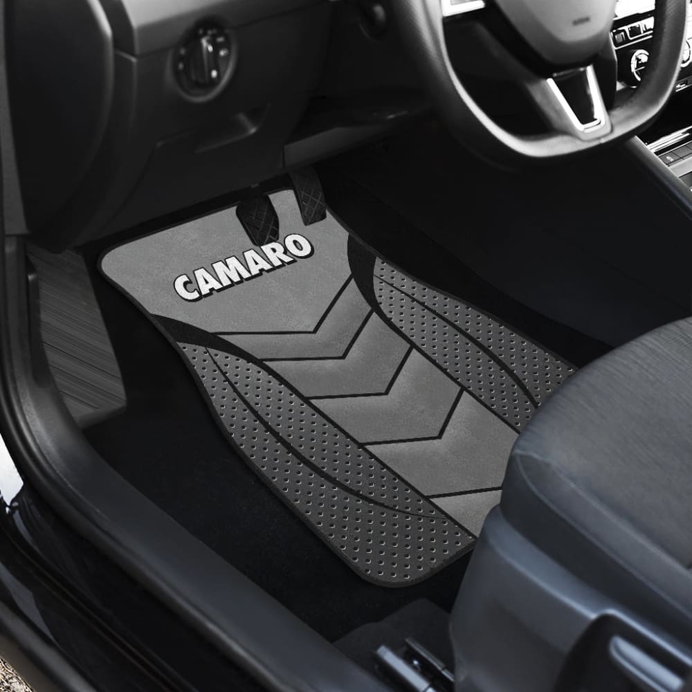 Camaro Silver Car Floor Mats 210901 - YourCarButBetter