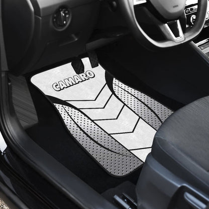 Camaro White Car Floor Mats 210901 - YourCarButBetter