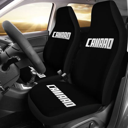 Camaro White Letter Seat Covers 210402 - YourCarButBetter