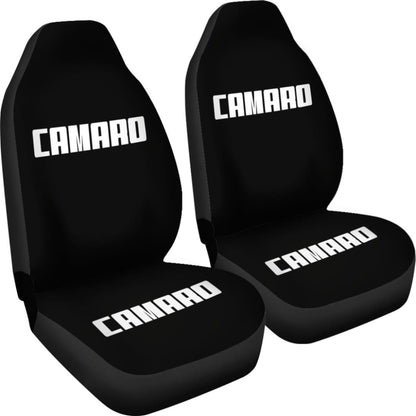 Camaro White Letter Seat Covers 210402 - YourCarButBetter