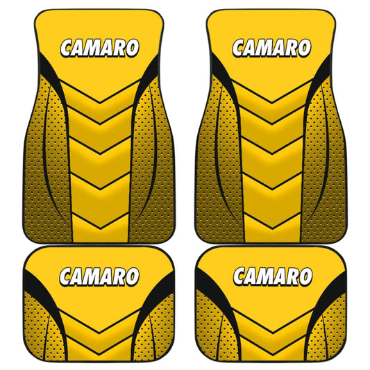 Camaro Yellow Car Floor Mats 210901 - YourCarButBetter