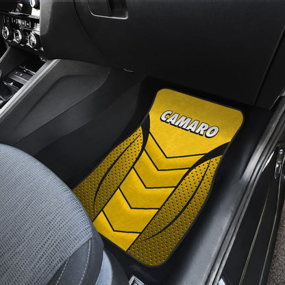 Camaro Yellow Car Floor Mats 210901 - YourCarButBetter