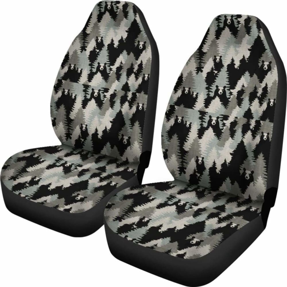 Camo Car Seat Cover Bear Hunting 112608