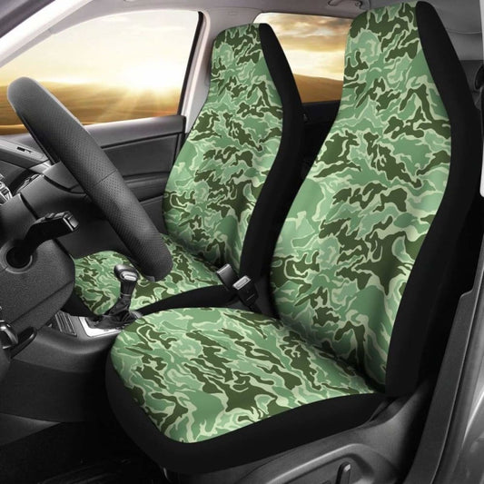 Camo Car Seat Cover Green Camouflage 112608
