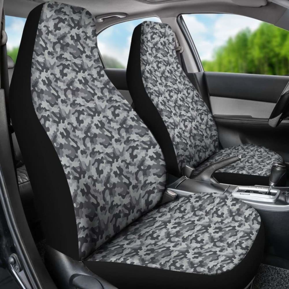 Camo Car Seat Cover Grey 112608