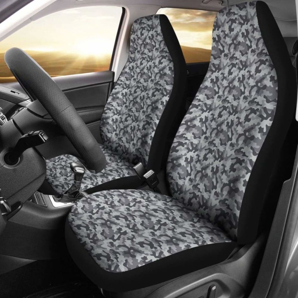 Camo Car Seat Cover Grey 112608