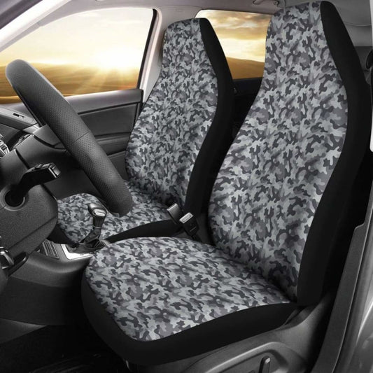 Camo Car Seat Cover Grey 112608