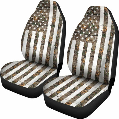 Camo Car Seat Cover Usa Flag 112608