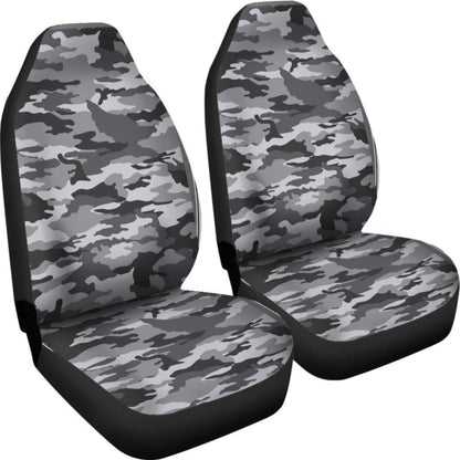 Camo Car Seat Covers Black And White Version 112608