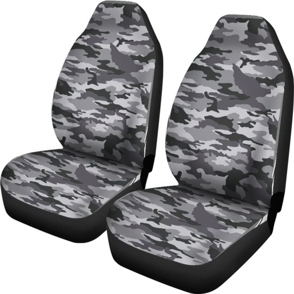 Camo Car Seat Covers Black And White Version 112608