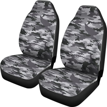Camo Car Seat Covers Black And White Version 112608