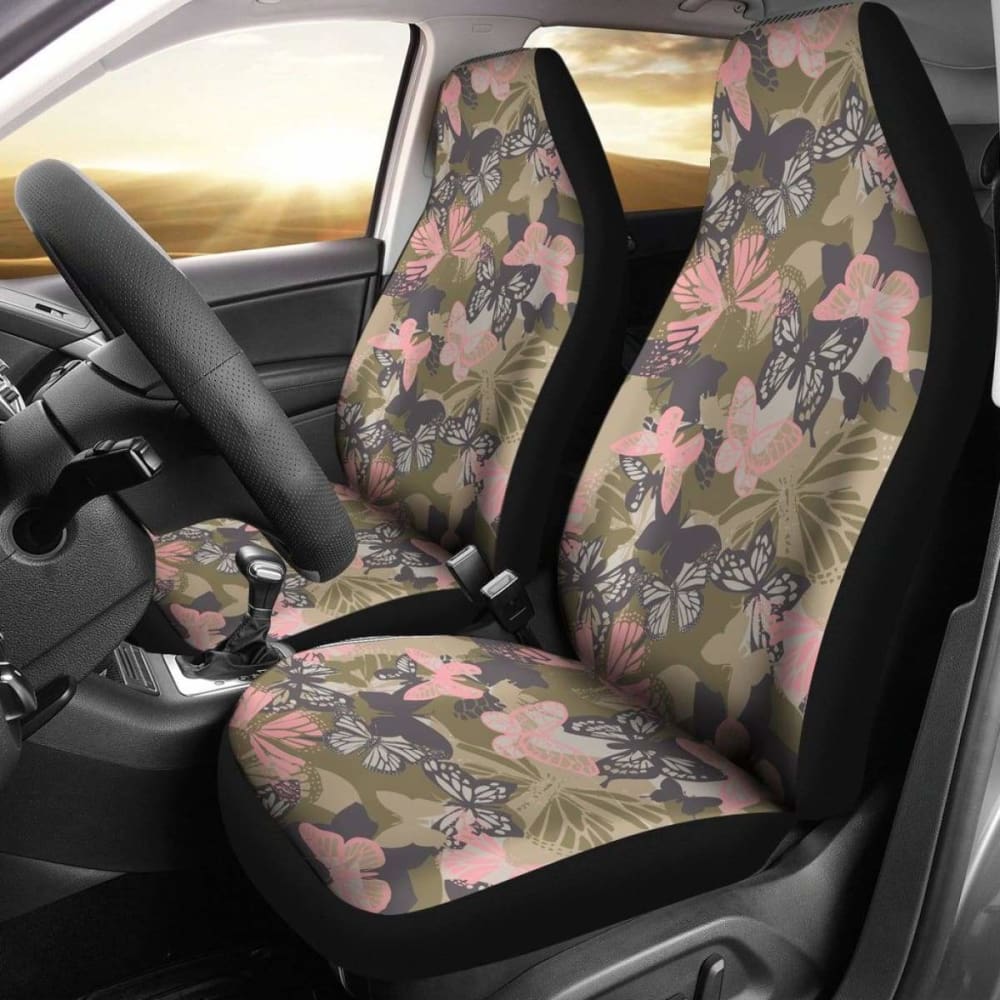 Camo Car Seat Covers Butterfly Pattern 112608