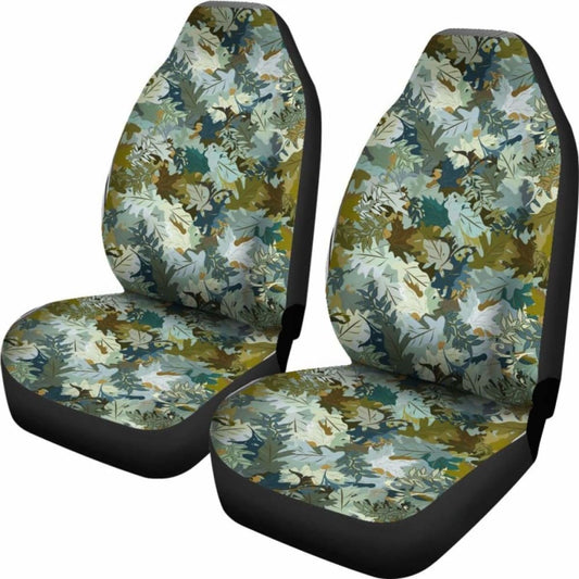 Camo Car Seat Covers Leaf Pattern 112608