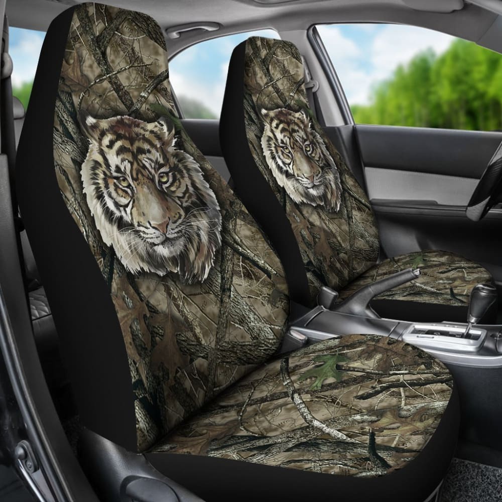 Camo Tiger Car Seat Covers Amazing Gift Ideas 174510 - YourCarButBetter