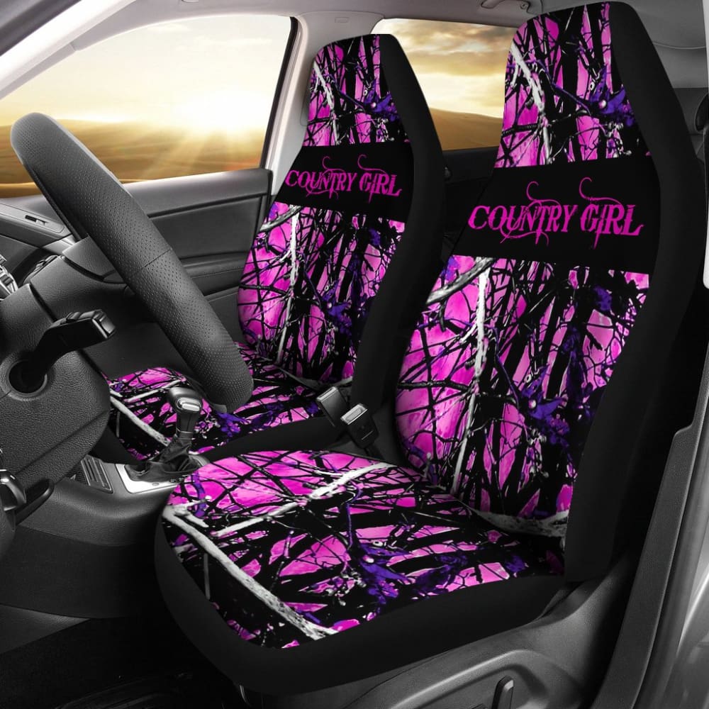Camouflage Country Girl Car Seat Covers 211703 - YourCarButBetter