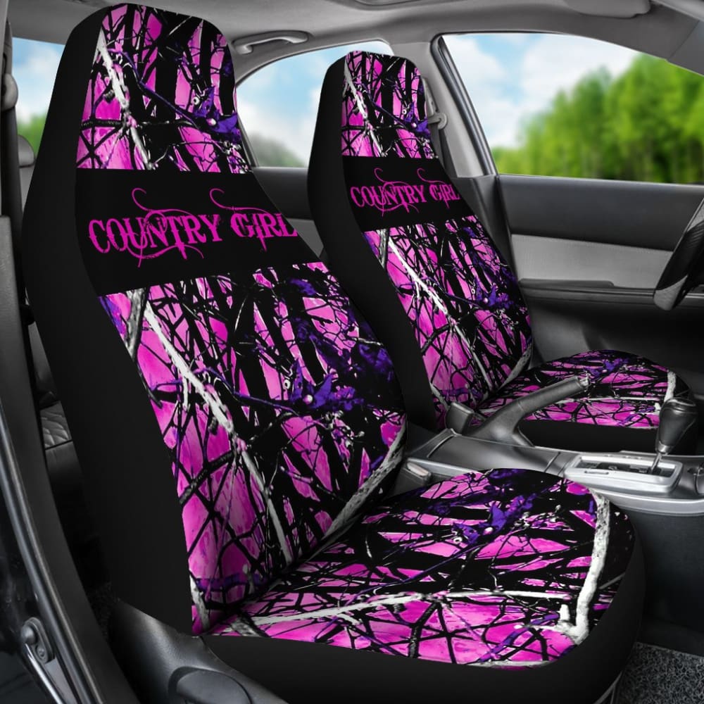 Camouflage Country Girl Car Seat Covers 211703 - YourCarButBetter